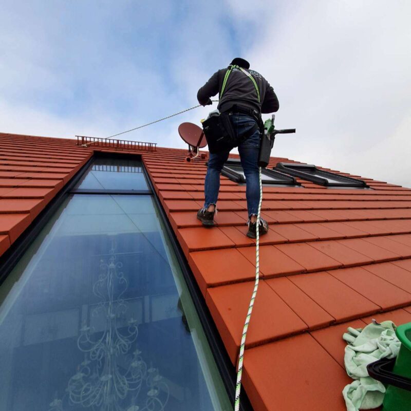 Fensterputzer für Höhenarbeit