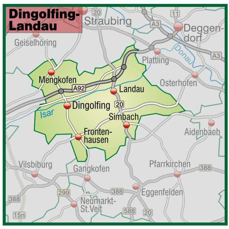 Regionales Einsatzgebiet Landau an der Isar der Gebäudereinigung